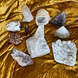 Assorted CHUNKY Crystal Collection BUNDLE (9 pieces)